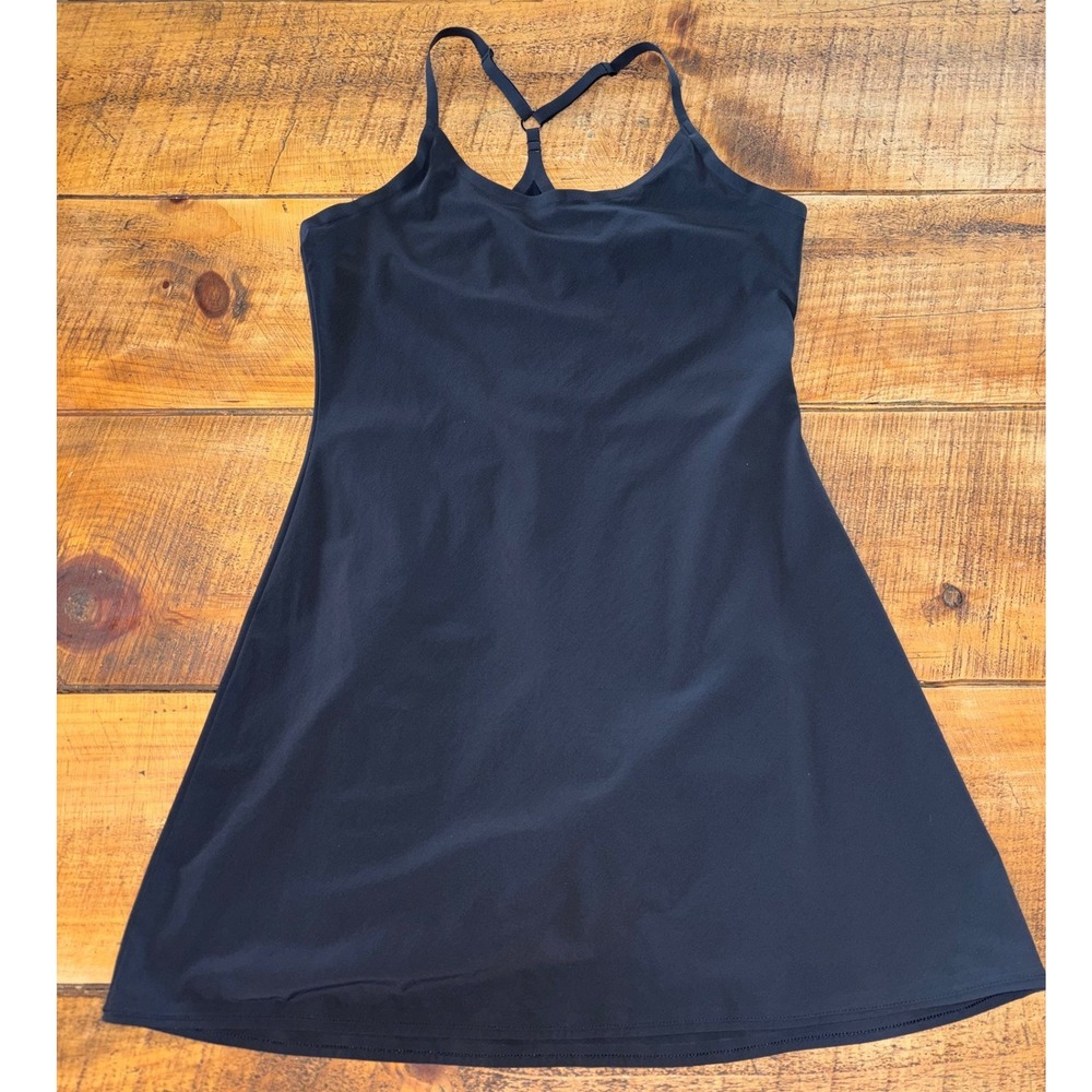 Outdoor Voices Womens Black Athletic Exercise Racerback Lined Dress Size Medium - Picture 1 of 9